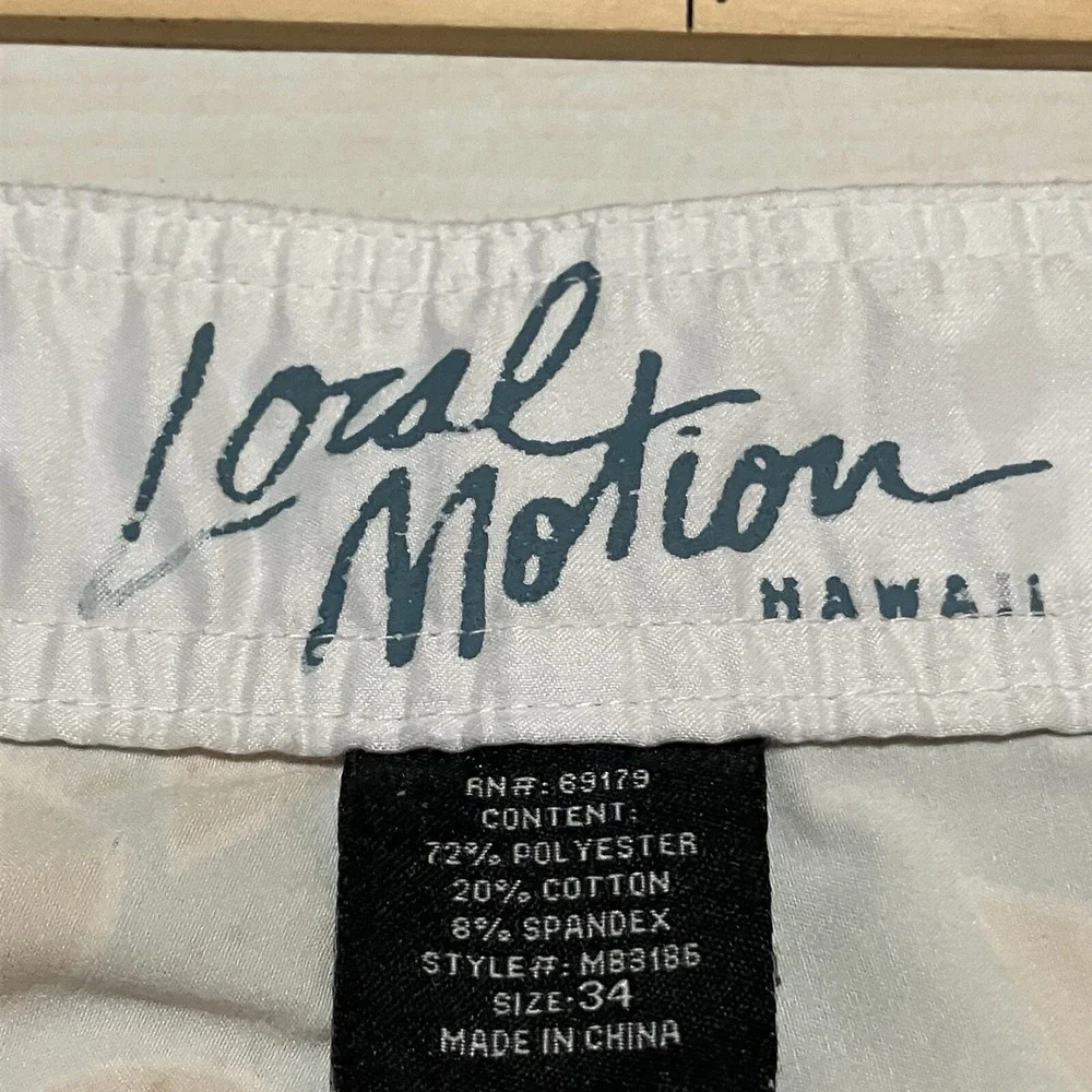 Local Motion Hawaii Mens Surf Trunks Board Shorts Size 34 X 9‎ Beach Floral